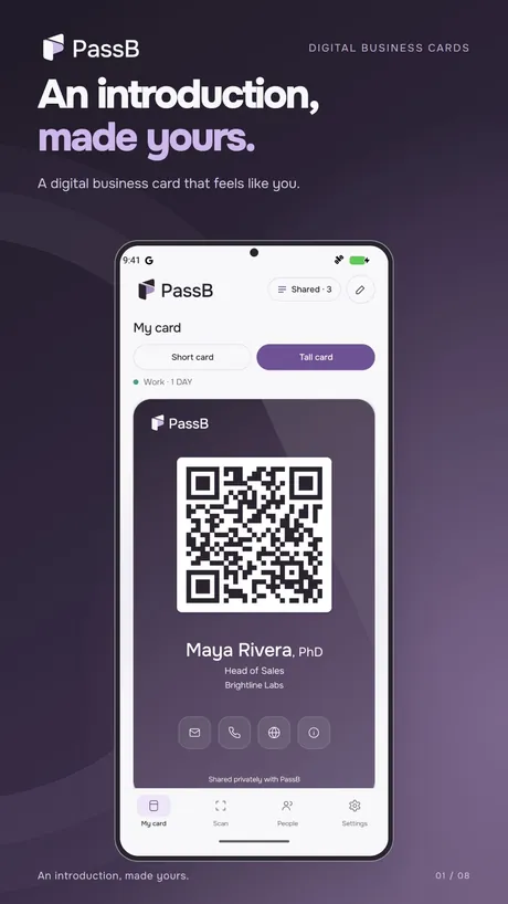 PassB on Android phone, screenshot 1
