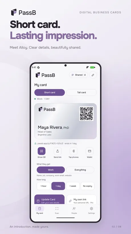 PassB on Android phone, screenshot 2