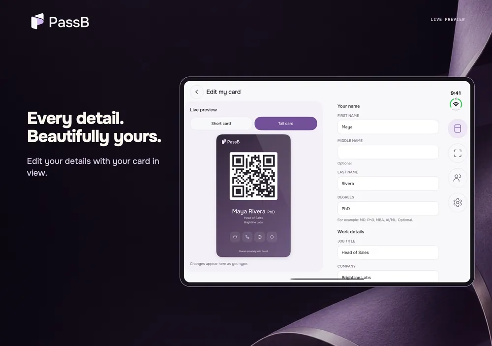 PassB on iPhone Duo, screenshot 3