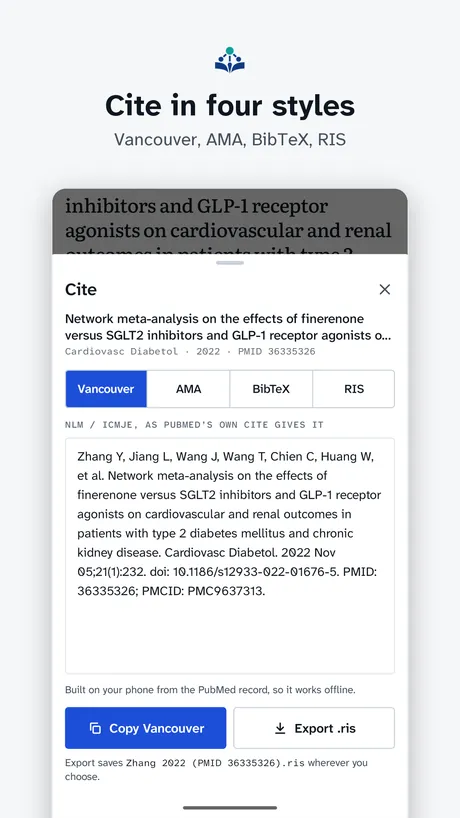 PubMed Connect on Android, screenshot 5