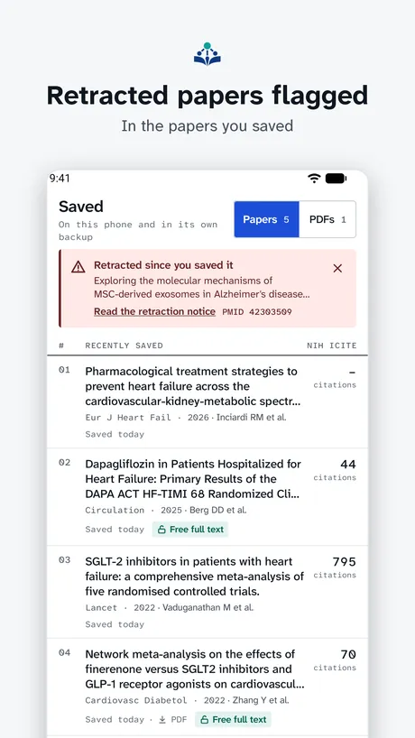 PubMed Connect on Android, screenshot 7