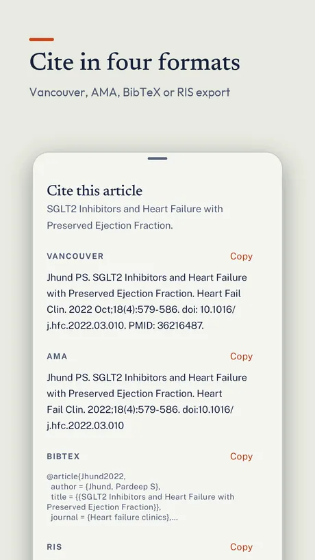 PubMed Hub on Android, screenshot 4