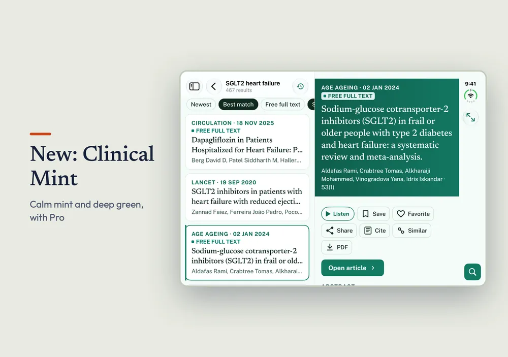 PubMed Hub on iPhone Duo, screenshot 3