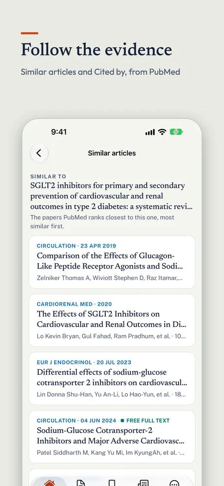PubMed Hub on iPhone, screenshot 3