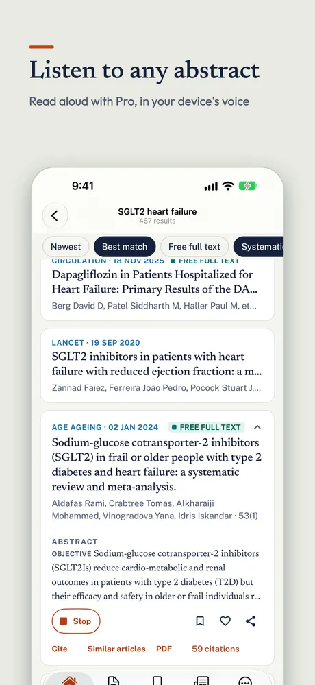 PubMed Hub on iPhone, screenshot 5