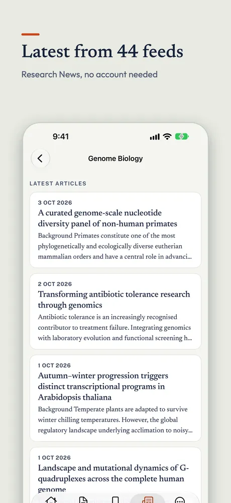 PubMed Hub on iPhone, screenshot 7