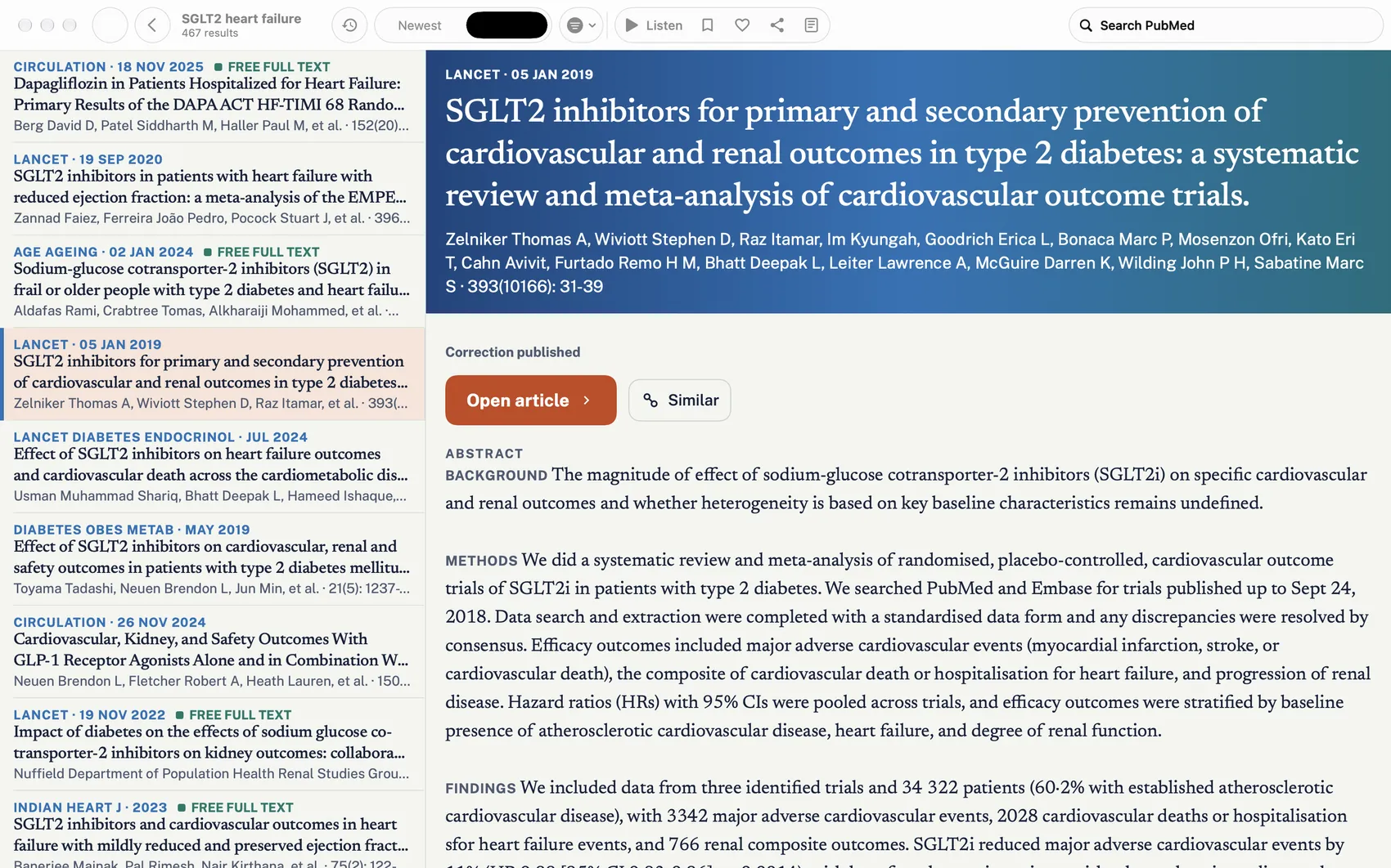 PubMed Hub on Mac
