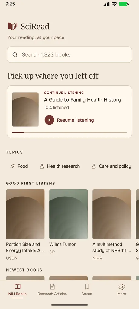 SciRead on Android phone, screenshot 11