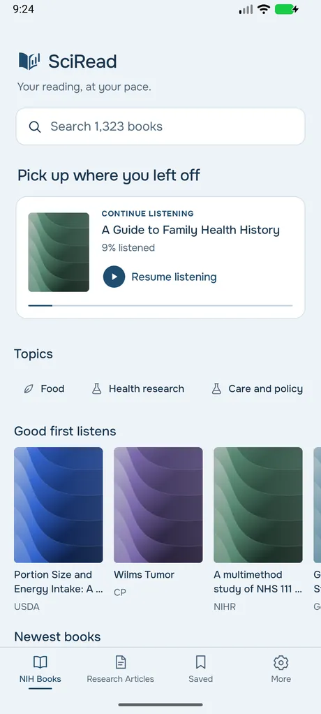 SciRead on Android phone, screenshot 7