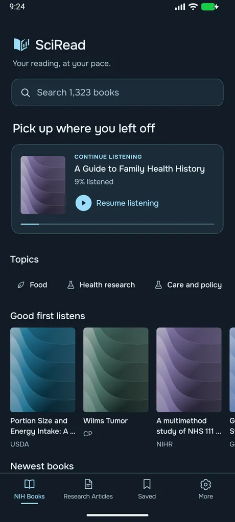SciRead on Android phone, screenshot 9